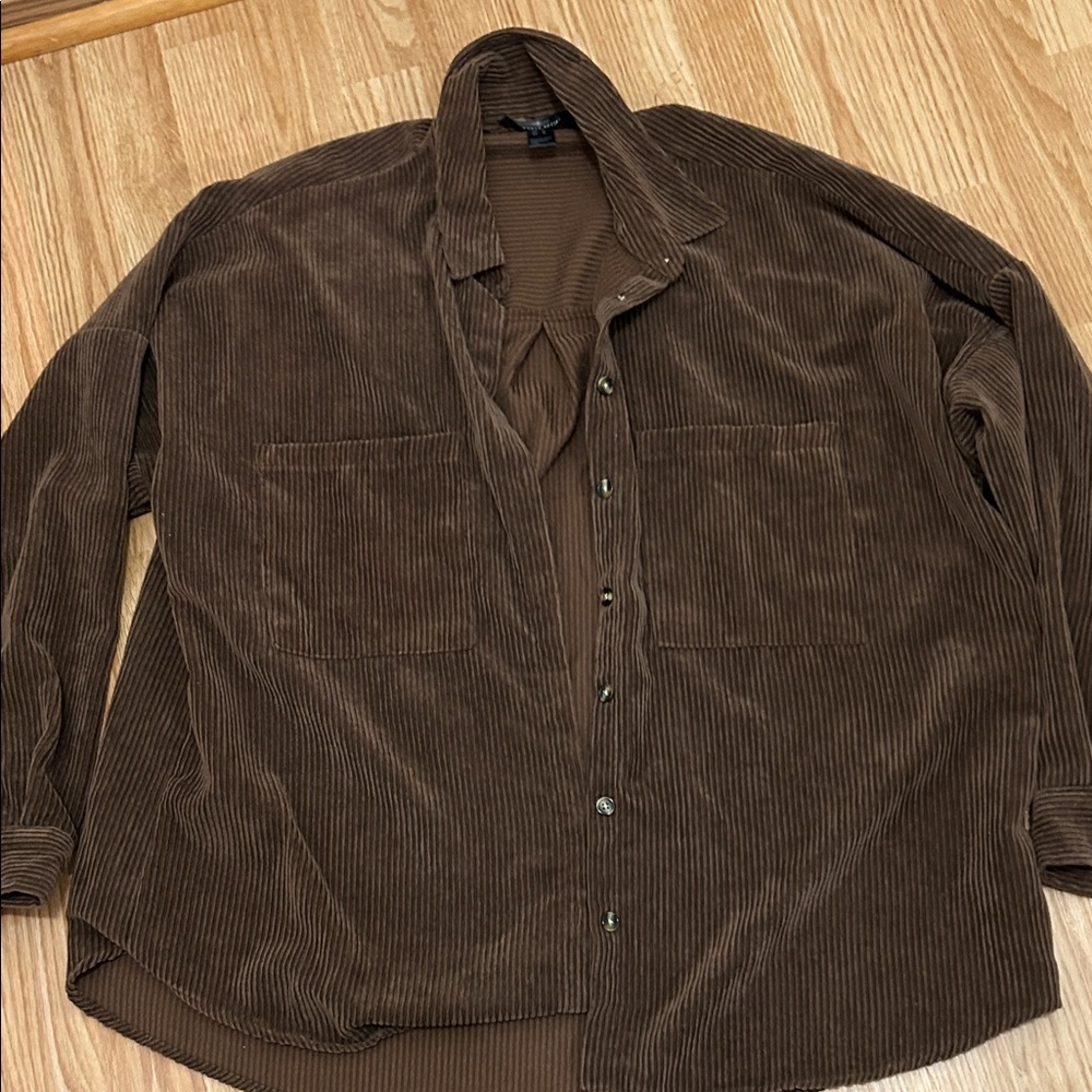 Brown Corduroy top